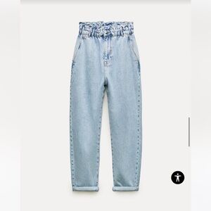 Zara Light Blue High-Waisted Jeans